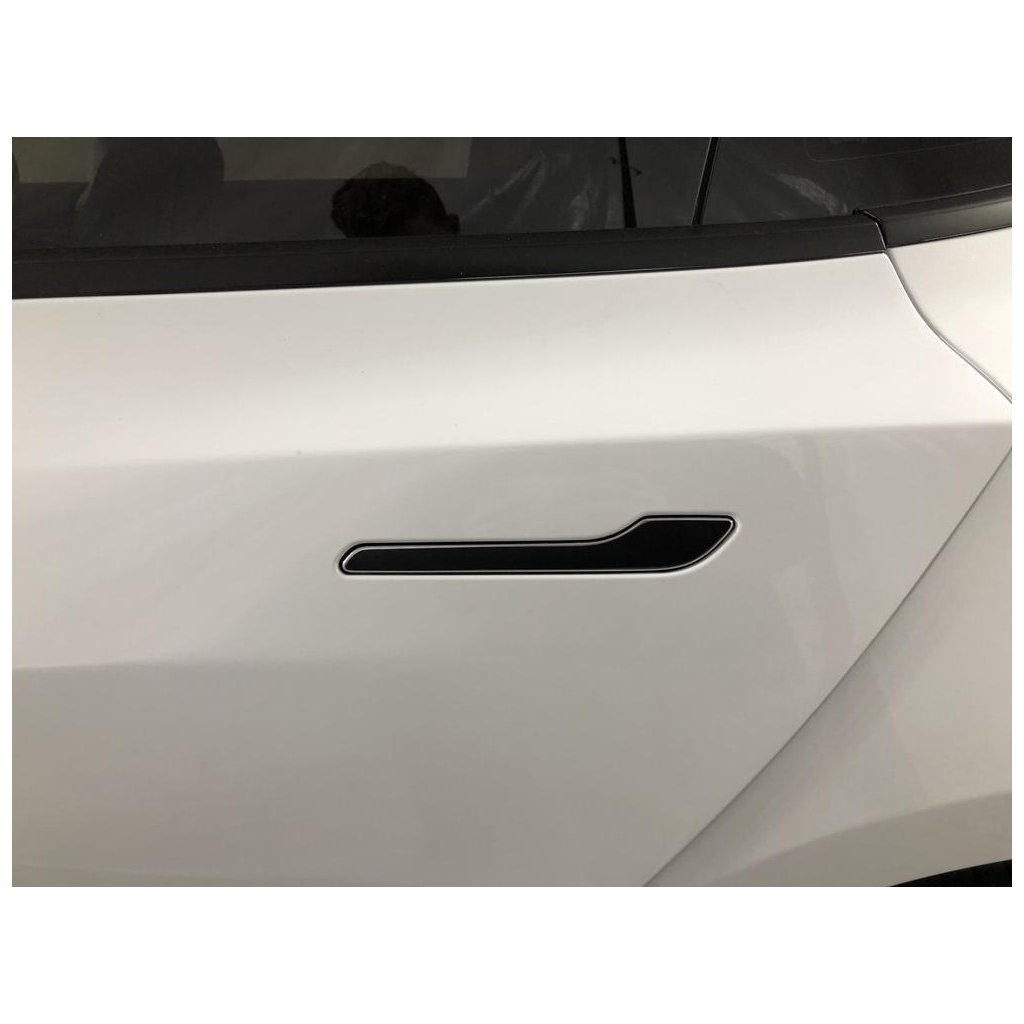 4x Auto Türgriff Aufkleber Anti-Kratzer Kohlefaser Aufkleber Für Tesla  Model 3