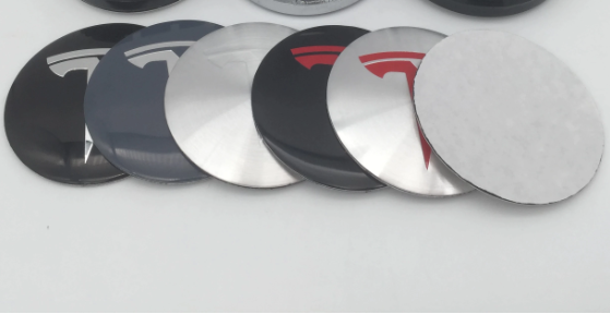 Nabendeckel 3D Aufkleber für Tesla 56mm - Forcar Concepts - Tesla