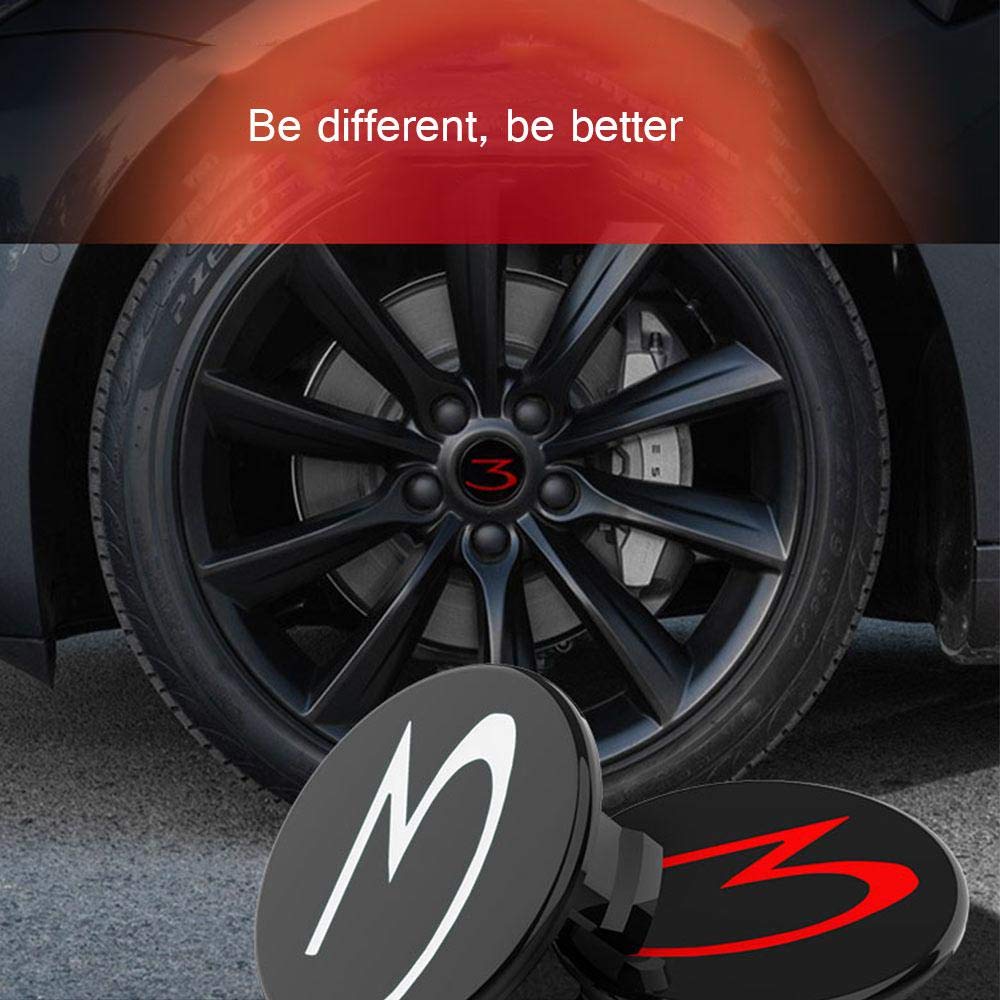 Nabendeckel mit T-Logo (4 Stk. ) - Forcar Concepts - Tesla Tuning