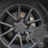 Nabendeckel Abdeckungen mit T-Logo rot für Model 3 - Image 2